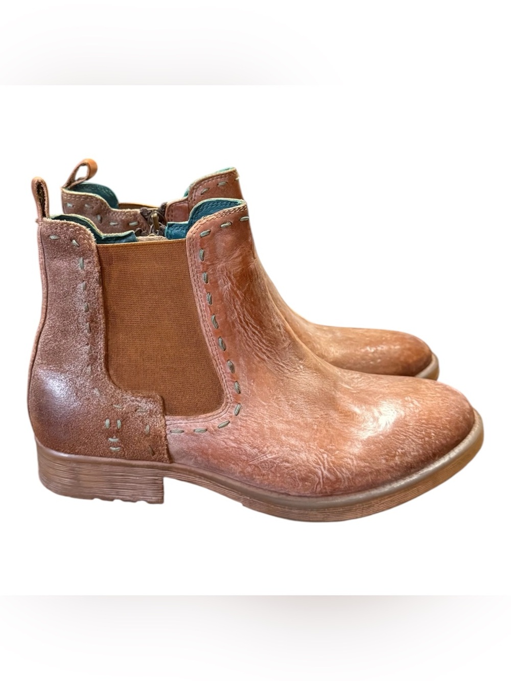 ROAN by Bed Stu "Hostile" Distressed Leather Chelsea Boots Women’s Size 7.5